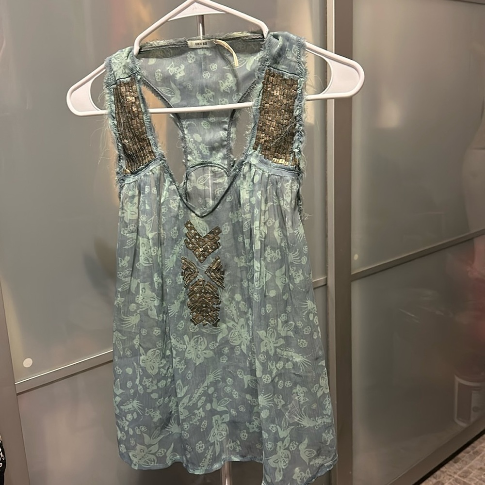 Racerback blouse
